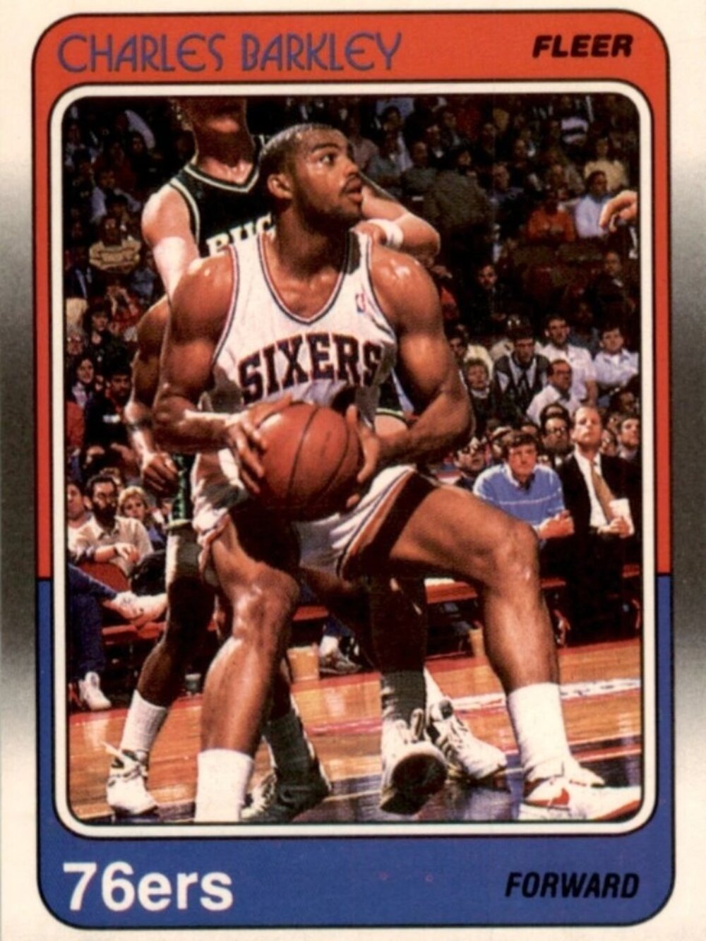 Original 1988-89 Fleer Charles Barkley #85 Basketball Trading Card